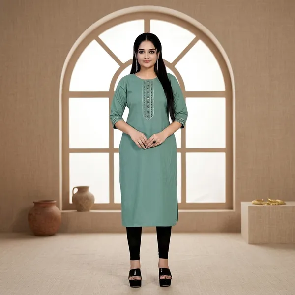 Sea_Green_Georgette_Embroidered_Straight_Kurta_For_Women