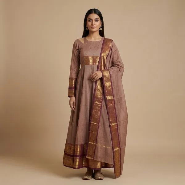 Mauve_Georgette_Embroidered_Anarkali_Gown_With_Dupatta_For_Women