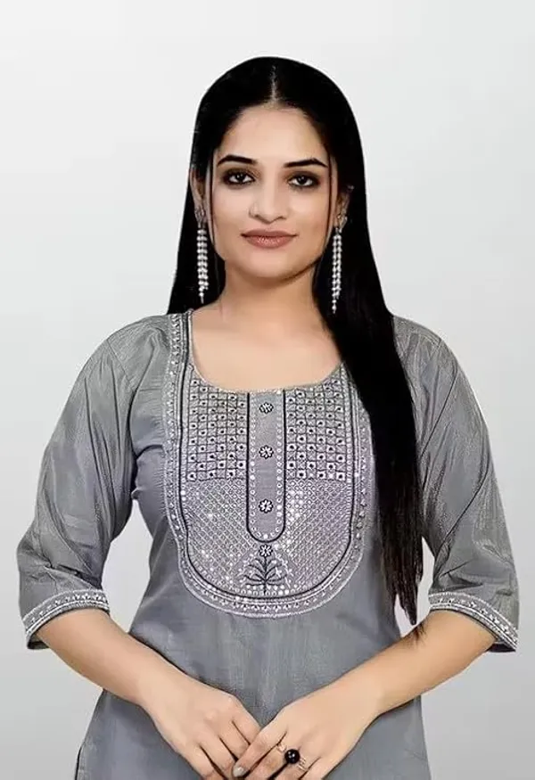 Grey_Georgette_Embroidered_Straight_Kurta_For_Women