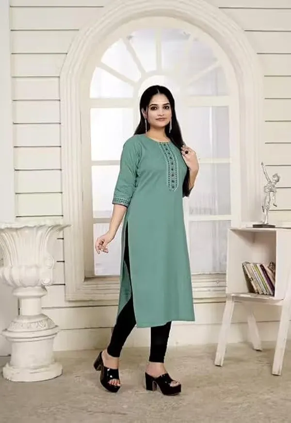 Sea_Green_Georgette_Embroidered_Straight_Kurta_For_Women