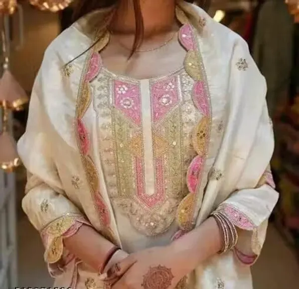 Off_White_Georgette_Embroidered_Straight_Kurta_Palazzo_Set_With_Dupatta_For_Women