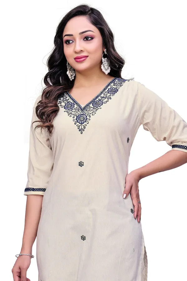 Beige_Georgette_Embroidered_Straight_Kurta_For_Women