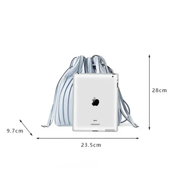 Veloure_Light_Blue_Vegan_Leather_Pleated_Bucket_Bag_For_Women