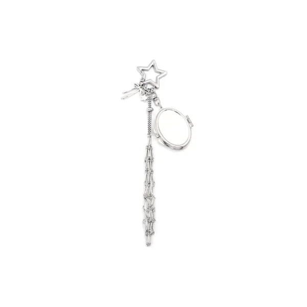 Veloure_Tan_Alloy_Star_Mirror_Lipstick_Holder_Keychain_For_Women