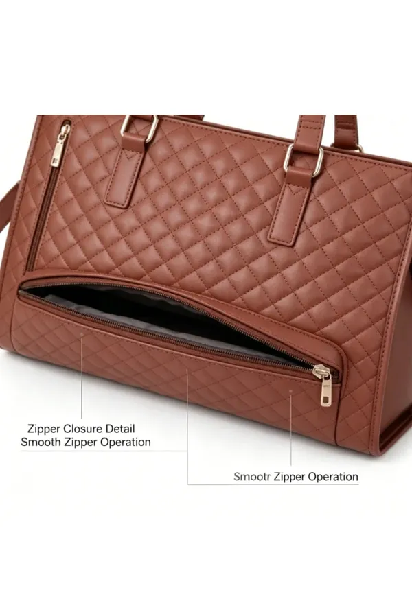 Veloure_Brown_Pu_Quilted_Insulated_Tote_Bag_For_Women