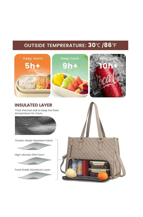 Veloure_Khaki_Pu_Quilted_Insulated_Tote_Bag_For_Women