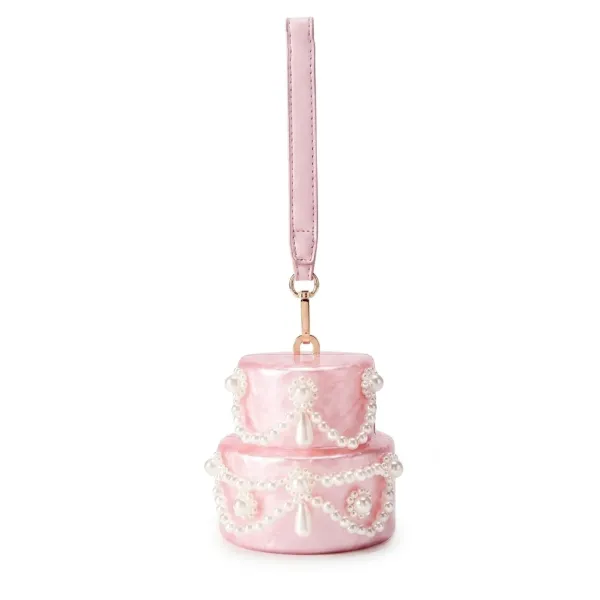 Veloure_Fleur_Pink_Cake_Clutch_Bag_-_Luxury_Novelty_Acrylic_Purse
