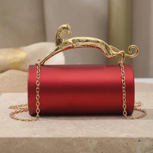 Veloure_Red_Glass_Crystal_Geometric_Cage_Evening_Clutch_For_Women