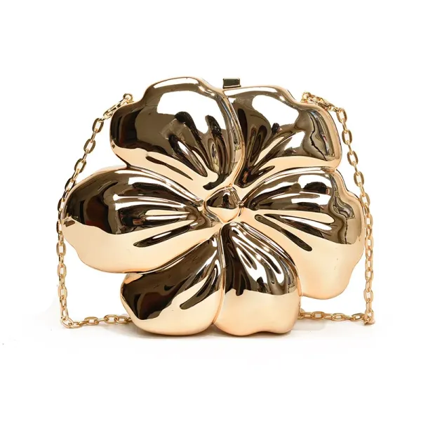 Veloure_Hibiscus_Chrome_Clutch_-_Luxury_Metallic_Flower_Evening_Bag