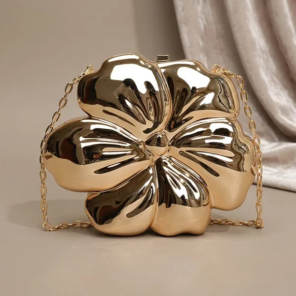 Veloure_Hibiscus_Chrome_Clutch_-_Luxury_Metallic_Flower_Evening_Bag