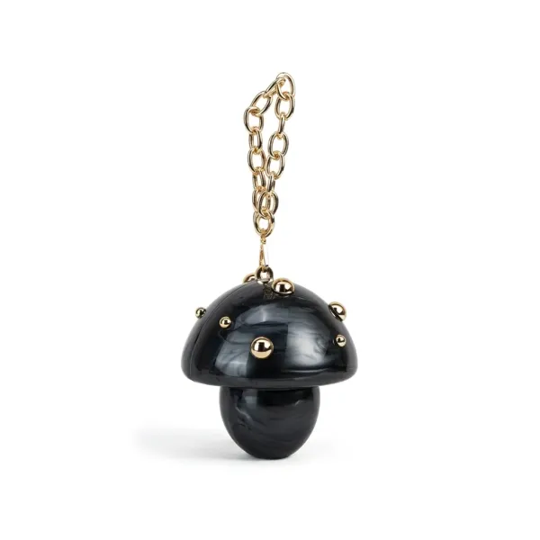 Veloure_Nero_Amanita_Mushroom_Clutch_Bag_-_Luxury_Black_Acrylic_Purse