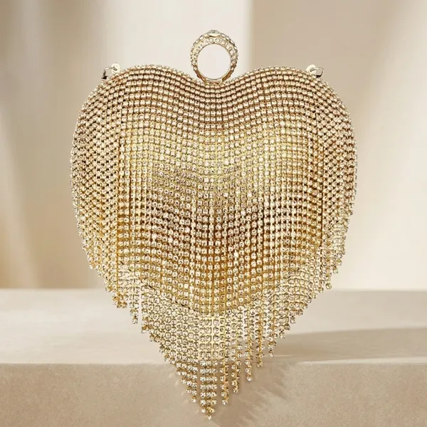 Veloure_Rimjhim_Crystal_Waterfall_Heart_Clutch_|_Luxury_Fringe_Evening_B