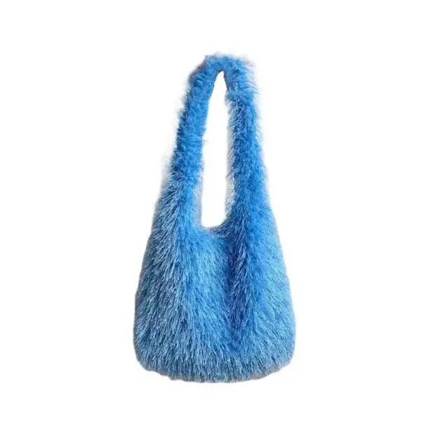 Veloure_Velvet_Cloud_Faux_Fur_Evening_Bag_With_Crystal_Handle