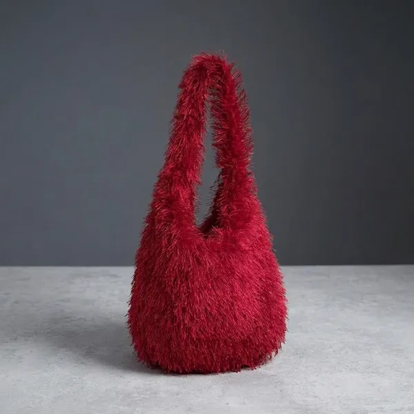 Veloure_Velvet_Cloud_Faux_Fur_Evening_Bag_With_Crystal_Handle