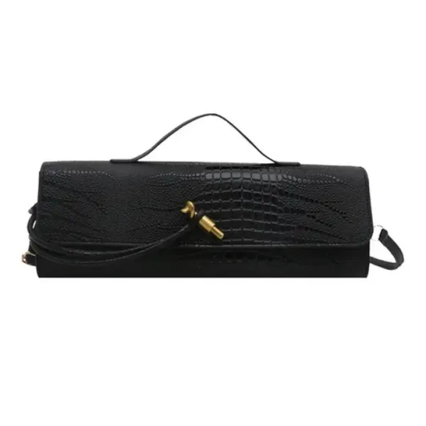Veloure_Verona_Croc_Clutch_|_Luxury_Structured_East-West_Baguette