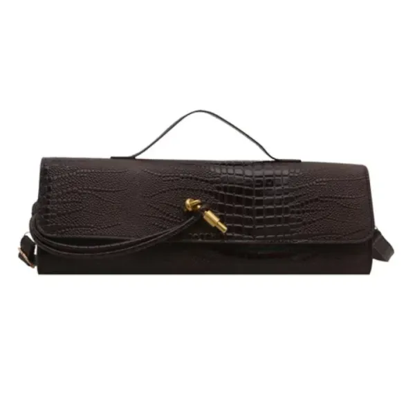 Veloure_Verona_Croc_Clutch_|_Luxury_Structured_East-West_Baguette