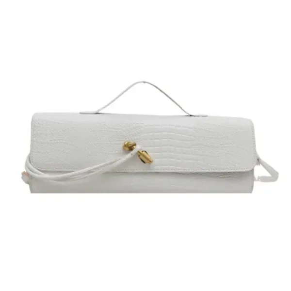 Veloure_Verona_Croc_Clutch_|_Luxury_Structured_East-West_Baguette