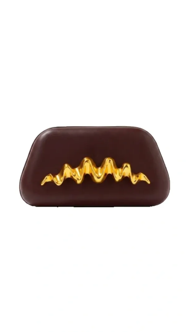 Veloure_Zephyr_Statement_Clutch_-_Burgundy_Bag_With_Gold_Wave_Handle