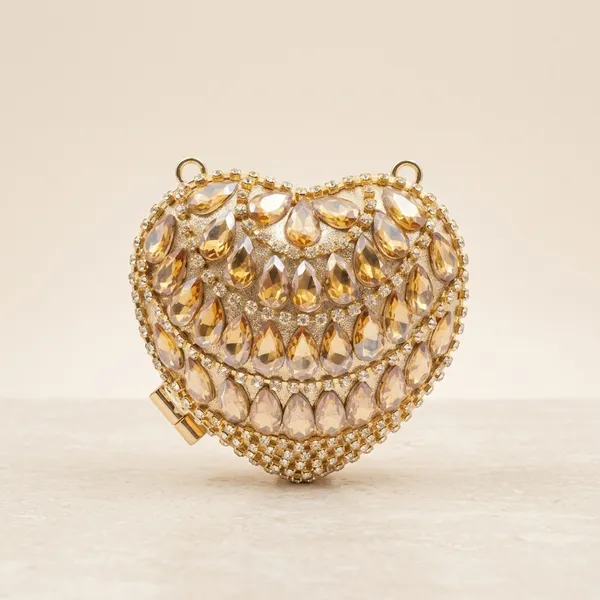 Veloure_Zoya_Teardrop_Topaz_Heart_Clutch_|_Luxury_Festive_Gold_Bag