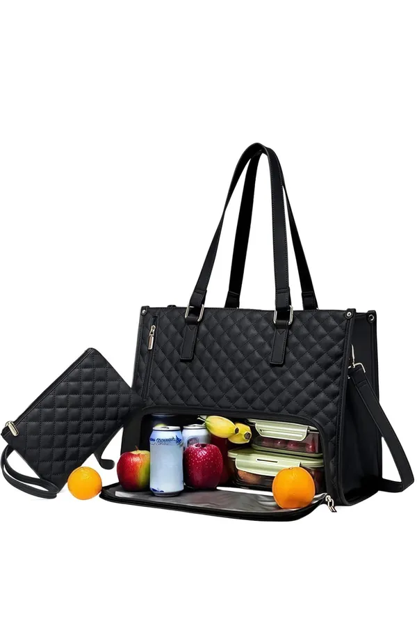 Veloure_Black_Pu_Quilted_Tote_Bag_For_Women