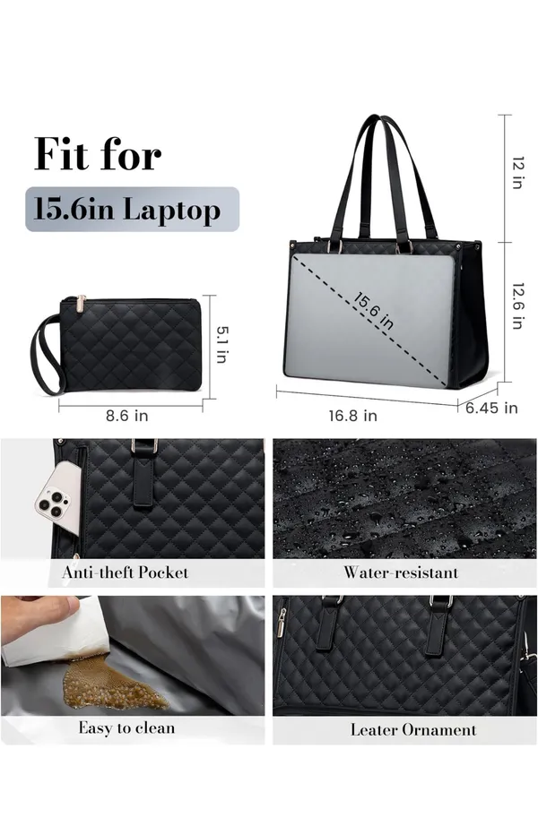 Veloure_Black_Pu_Quilted_Tote_Bag_For_Women