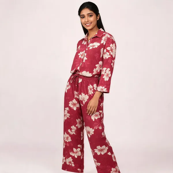 Pink_Cotton_Floral_Print_Relaxed_Co_Ord_Set_For_Women