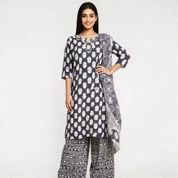 Grey_Cotton_Printed_Straight_Kurta_With_Palazzo_For_Women