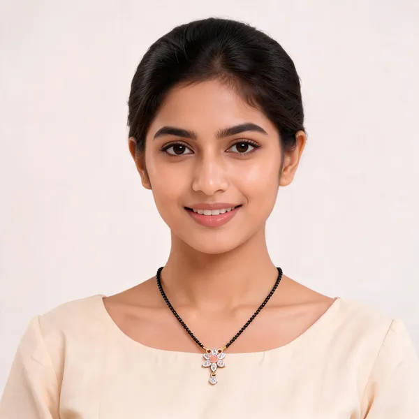 Black_And_Gold_Plated_Brass_Floral_Pendant_Mangalsutra_For_Women