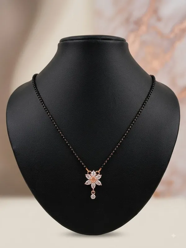 Meera_Mangalsutra_–_Rose_Gold_Finish