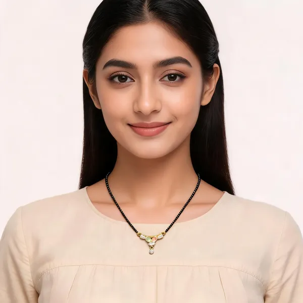 Black_And_Gold_Plated_Brass_Regal_Stone_Pendant_Mangalsutra_For_Women