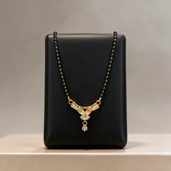 Black_And_Gold_Plated_Brass_Regal_Stone_Pendant_Mangalsutra_For_Women