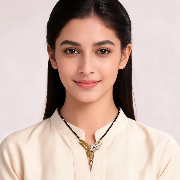 Black_And_Gold_Plated_Crystal_Floral_Mangalsutra_For_Women