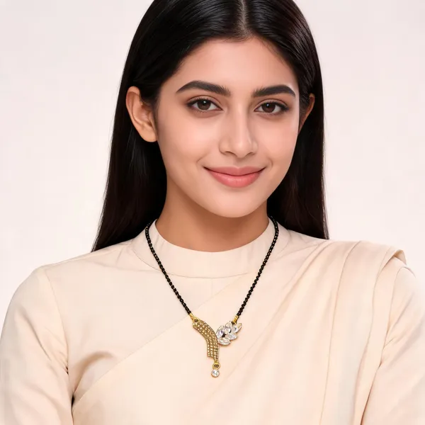 Black_And_Gold_Plated_Crystal_Floral_Mangalsutra_For_Women
