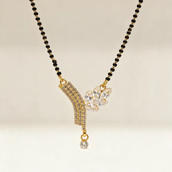 Black_And_Gold_Plated_Crystal_Floral_Mangalsutra_For_Women