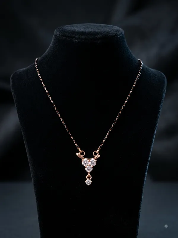 Diya_Mangalsutra_–_Rose_Gold_Finish