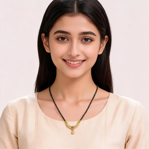 Black_And_Gold_Plated_Brass_Beed_Warm_Mangalsutra_For_Women
