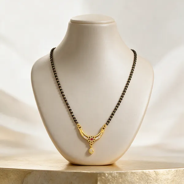 Black_And_Gold_Plated_Brass_Beed_Warm_Mangalsutra_For_Women