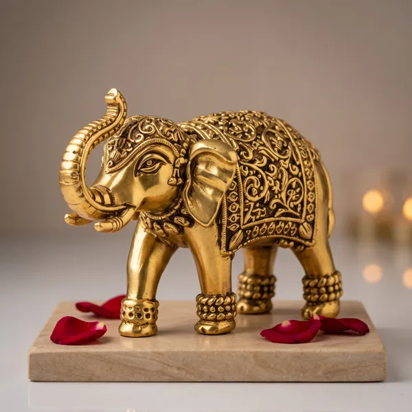 Antique_Brass_Royal_Carved_Elephant_Figurine