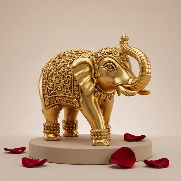 Antique_Brass_Royal_Carved_Elephant_Figurine