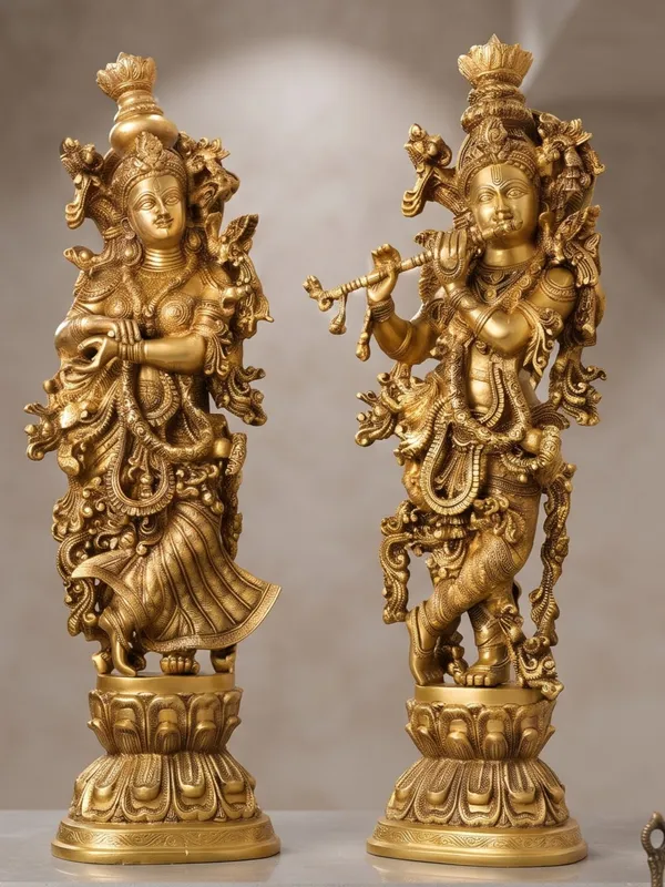 Divine_Radha_Krishna_Flute_Playing_Idol_Set_–_Golden_Finish_(29)