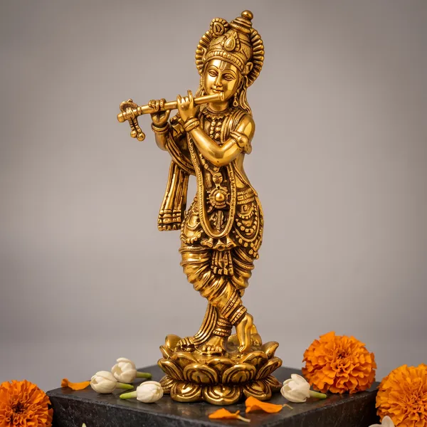 Antique_Brass_Krishna_Idol_Playing_Flute_On_Lotus_Base