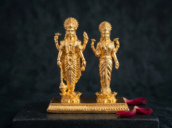 Gold_Brass_Lakshmi_Narayan_Idol_Set_On_Lotus_Base