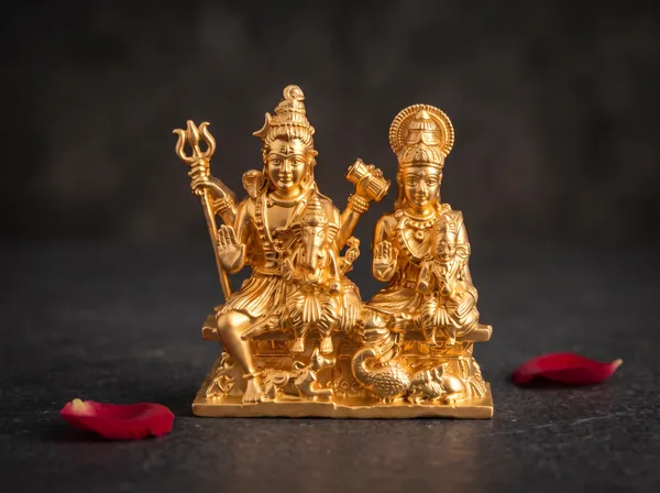Gold_Brass_Shiv_Parivar_Idol