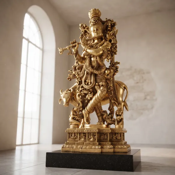 Lord_Krishna_Playing_Flute_Brass_Idol_with_Cow_–_Intricately_Crafted_Murti_(29)