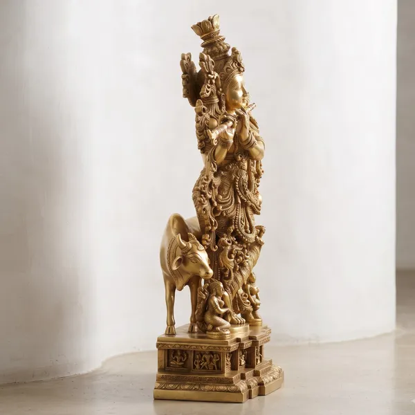 Lord_Krishna_Playing_Flute_Brass_Idol_with_Cow_–_Intricately_Crafted_Murti_(29)
