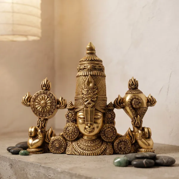 Lord_Venkateswara_Balaji_Brass_Face_Idol_with_Shankha_&_Chakra_(15_inches)