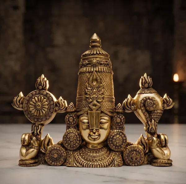Lord_Venkateswara_Balaji_Brass_Face_Idol_with_Shankha_&_Chakra_(15_inches)