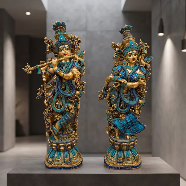 Radha_Krishna_Brass_Idol_Set_with_Blue_&_Turquoise_Stone_Work_(29)