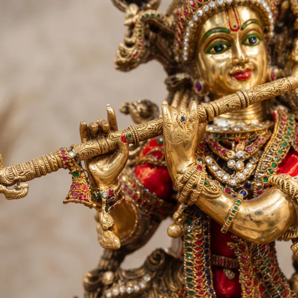 Radha_Krishna_Brass_Idol_Set_with_Red_&_White_Stone_Work_(29)