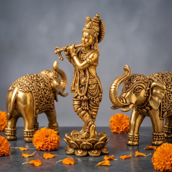 Antique_Brass_Krishna_Idol_With_Elephant_Pair_(3.5_Inch)